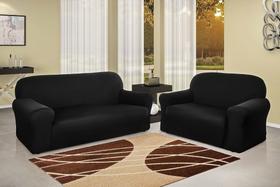 Capa Para Sofá Bem Estar Preto - 2 e 3 lugares