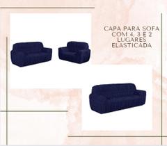 Capa para sofa com 4, 3 e 2 lugares elasticada