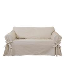 Capa para Sofá de 4 Lugares em Brim Santorini 100% Algodão