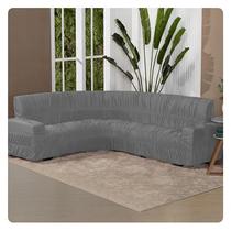 Capa para Sofá de Canto 5 Lugares Malha Elastica Capa para Sofá de Canto 5 Lugares Malha Elastica