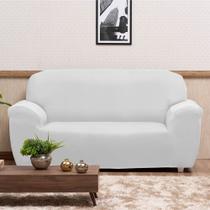 Capa para Sofá de Malha c/ Elástico Alto Padrão - Branco Capa para Sofá de Malha c/ Elástico Alto Padrão - Branco