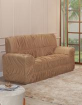 Capa para Sofá Elásticada Avulsa 3 Lugares Diversas Cores Decoração Sala