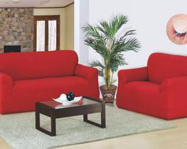 Capa para sofá Favorita 2 e 3 Lugares Vermelho - Bel Capas
