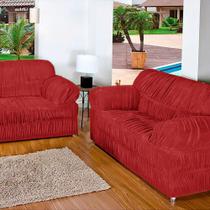 Capa para sofá lisa 30 elásticos 2 e 3 lugares Roume Capa para sofá lisa 30 elásticos 2 e 3 lugares Roume