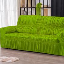 Capa para Sofa Retratil 4 Lugares Malha Gel 21 Elasticos Verde