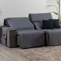 Capa para Sofá Retrátil e Reclinável + 2 Capas de Almofada 4 Lugares Assento de 2,20m Capa para Sofá Retrátil e Reclinável + 2 Capas de Almofada 4 Lugares Assento de 2,20m