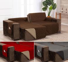 Capa para sofá retratil matelado tamanho grande 2 lugares 1,8m marrom e caqui Capa para sofá retratil matelado tamanho grande 2 lugares 1,8m marrom e caqui
