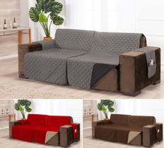 Capa para sofá retratil matelado tamanho king 5 e 6 lugares 2,5m cinza e preto Capa para sofá retratil matelado tamanho king 5 e 6 lugares 2,5m cinza e preto