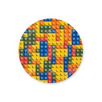 Capa para Sousplat em Tecido Jacquard Estampado Lego Capa para Sousplat em Tecido Jacquard Estampado Lego