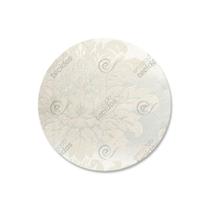 Capa para Sousplat em Tecido Jacquard Palha Crú (Rústico) Medalhão Tradicional