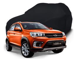 Capa Para Suv Em Lycra Preto Com Elástico Conservar Limpeza