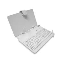 Capa para tablet 7 polegadas com teclado Branca - universal