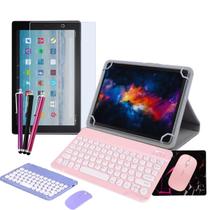 Capa para Tablet Amazon Fire HD 10 + Teclado e Mouse + Película + Caneta