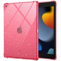 Capa para Tablet BLOSOMEET iPad 10,2" Antichoque Rosa com Glitter