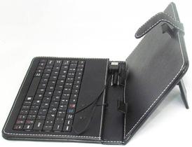Capa para tablet com teclado preto - univrsal