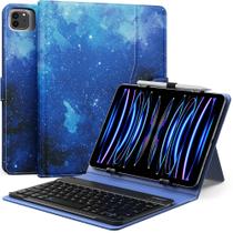 Capa para tablet com teclado QWERTY MoKo para 9-11