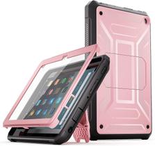 Capa para tablet DJ&RPPQ 10" com protetor de tela e suporte rosa Capa para tablet DJ&RPPQ 10" com protetor de tela e suporte rosa