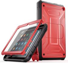 Capa para tablet DJ&RPPQ 11" à prova de choque para crianças com suporte, vermelha Capa para tablet DJ&RPPQ 11" à prova de choque para crianças com suporte, vermelha