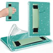 Capa para tablet IdleHands Clear Glitter para 7 polegadas com alça de mão