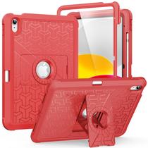 Capa para tablet MoKo iPad 11ª e 10ª geração 11/10,9", vermelha