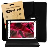 Capa Para Tablet Philco 7 Polegadas PTB7SSG Giratória Anti Impacto Durável + Pelicula de Vidro - STRONG LINE