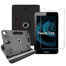 Capa para Tablet Positivo Twist Tab Giratória + Película de Vidro - Commercedai