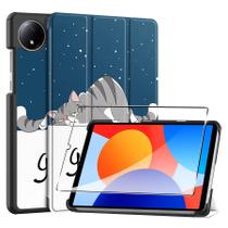 Capa para tablet Suttkue Redmi Pad SE 8,7 em PU com desenho cartoon