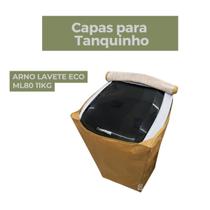 Capa para tanquinho arno lavete eco ml80 11kg impermeável flex