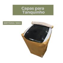 Capa para tanquinho semi automático britânica 10kg blrs10b impermeável flex - Capas Flex