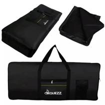Capa Para Teclado Arranjador 5 Oitavas 61 teclas Orquezz Basic Preta Com Bolsos Capa Para Teclado Arranjador 5 Oitavas 61 teclas Orquezz Basic Preta Com Bolsos