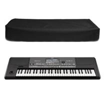 Capa Para Teclado Musical 5/8 Todas as Marcas Preta Impermeável Flanelado Uv Capa Para Teclado Musical 5/8 Todas as Marcas Preta Impermeável Flanelado Uv