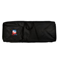 Capa para Teclado Roland E-X20 Luxo Preta "Bordado Audiodriver"96x36x14-JN Capa para Teclado Roland E-X20 Luxo Preta "Bordado Audiodriver"96x36x14-JN