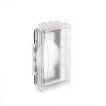 Capa para tomada externa TayMac MM110C à prova de intempéries, transparente Capa para tomada externa TayMac MM110C à prova de intempéries, transparente
