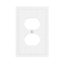 Capa para tomada Oilbiexn branca sólida, cobertura completa, 1 módulo Capa para tomada Oilbiexn branca sólida, cobertura completa, 1 módulo