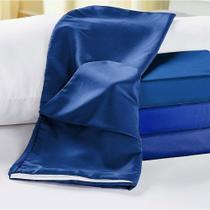 Capa Para Travesseiro De Corpo 1,40x0,45m Rafaela 1 Peça - cor aplicada Azul Royal Capa Para Travesseiro De Corpo 1,40x0,45m Rafaela 1 Peça - cor aplicada Azul Royal