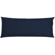 Capa Para Travesseiro De Corpo Body Pillow Veludo 40x130cm Azul Marinho Capa Para Travesseiro De Corpo Body Pillow Veludo 40x130cm Azul Marinho