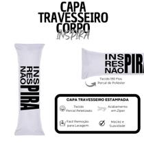 Capa para Travesseiro de Corpo Estampada Aconchego 1,30m x 38cm 01 Peça
