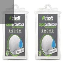 Capa para travesseiro Impermeável 50x70 kit com 2 Unidades - TRISOFT