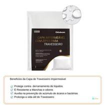 Capa para Travesseiro Impermeável Ortobom c/ Zíper 50x70 - Auxilia na Prevenção do acúmulo de Ácaros e bactérias