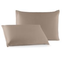 Capa para travesseiro- par de fronha em malha 100% algodão com ziper fio penteado 30/1 Capa para travesseiro- par de fronha em malha 100% algodão com ziper fio penteado 30/1