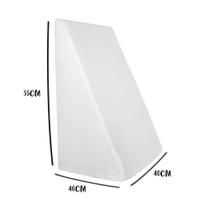 Capa para Triângulo Suave Encosto 55x40x40cm 100% Algodão Branca Arrumadinho Enxovais