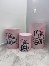 Capa Para Trio De Mesas 3 Cilindro Dia Das Mães, Mãe De Pet Capa Para Trio De Mesas 3 Cilindro Dia Das Mães, Mãe De Pet