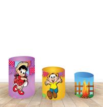 Capa Para Trio De Mesas Cilindro Casal Caipira Kit 3 Capas Capa Para Trio De Mesas Cilindro Casal Caipira Kit 3 Capas