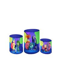 Capa Para Trio De Mesas Cilindro Divertidamente Kit 3 Capa