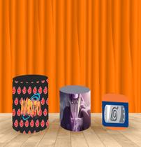 Capa Para Trio De Mesas Cilindro Naruto Kit 3 Capas Capa Para Trio De Mesas Cilindro Naruto Kit 3 Capas