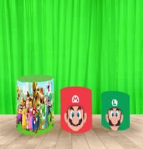 Capa Para Trio De Mesas Cilindro Super Mario Capa Para Trio De Mesas Cilindro Super Mario