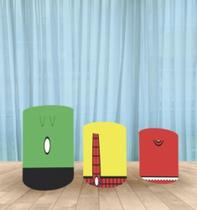 Capa Para Trio De Mesas Cilindro ,turma dos amigos 3