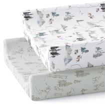 Capa para trocador de bebê, pacote com 2 unidades Sorrel+ Fern Arctic Journey