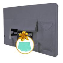 Capa para TV externa Easy-Going 70-72" impermeável cinza-escuro Capa para TV externa Easy-Going 70-72" impermeável cinza-escuro