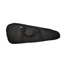 Capa para Ukulele Soprano Extra Luxo Preta Nylon 600 Acolchoada Capa para Ukulele Soprano Extra Luxo Preta Nylon 600 Acolchoada